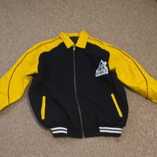 Avirex black yellow varsity - black/yellow,