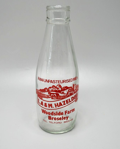 Vintage milk bottle m - vintage, l.a&m