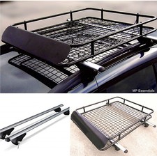 Lockable Aluminium 135cm Roof Rail Bars & Car Rack Tray for Nissan X Trail 2014>