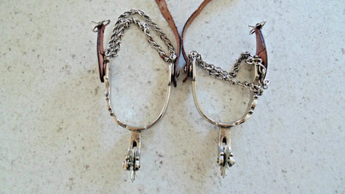 Western metal cowboy spur