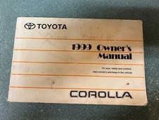 1999 Toyota Corolla Owner's