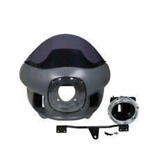 7" Headlight Front Upper Fairing Cowl Mount Windshield Fit For Harley Dyna 06-17