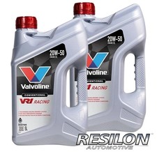 2x Valvoline VR1 Racing 20w-50