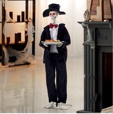 Haunted House Animated 4ft Spooky Butler Halloween House Decoration Large