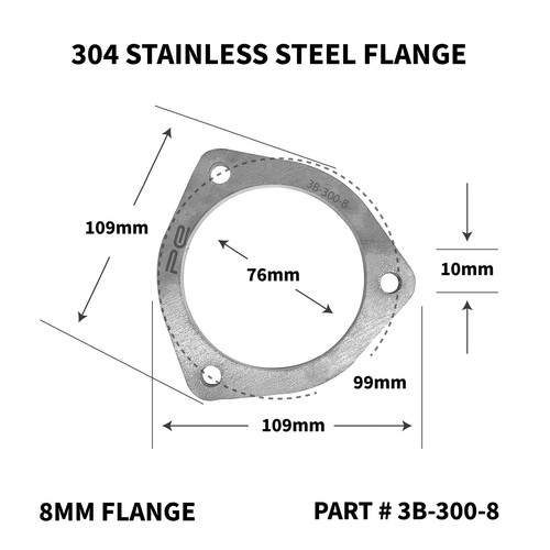 Inch exhaust flange 3 - 3,