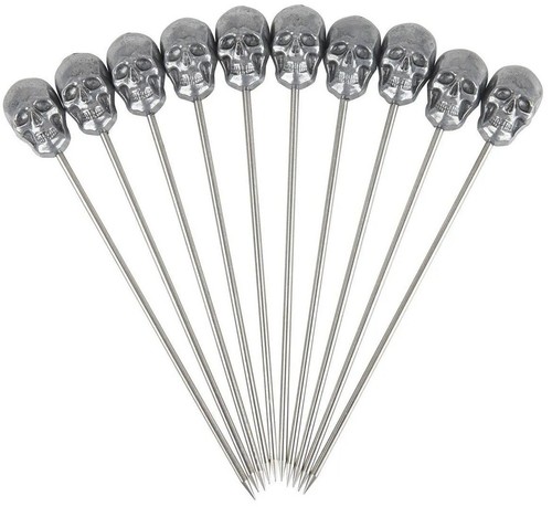 Cocktail picks garnish skull - cocktail,
