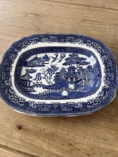 Antique Willow Pattern Serving