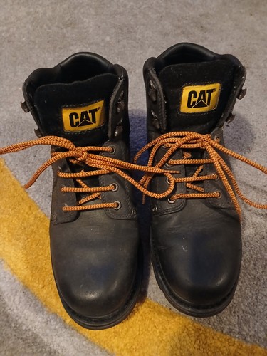 Cat black working boots - working,