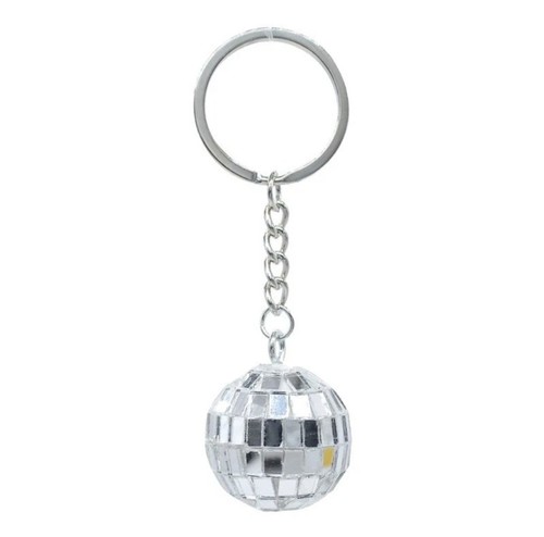 Silver disco ball - silver,