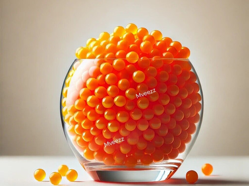 650 orange water - orange, beads
