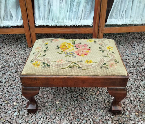 Vintage floral tapestry fabric
