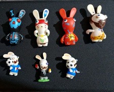 7 Ubisoft Rabbid Rabbits Mini Toy Figures
