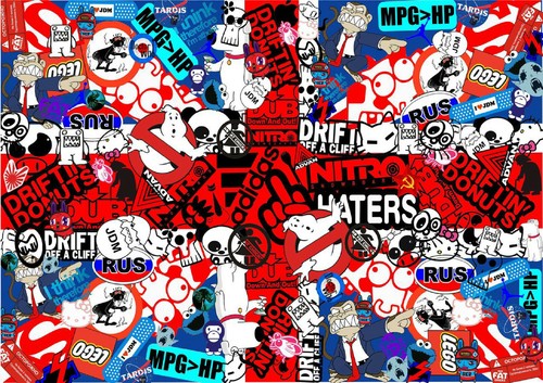 Sticker bomb sheets jdmm - a4,