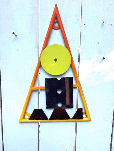 Abstract triangular metal wall - triangular,