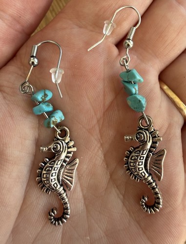 Seahorse and turquoise - seahorse,