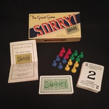 Vintage "Sorry" game - Card