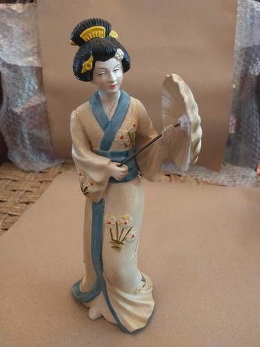 Vintage geisha girl with - geisha,