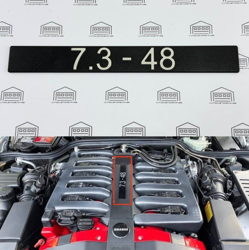 Brabus engine plaque - 7.3-48,