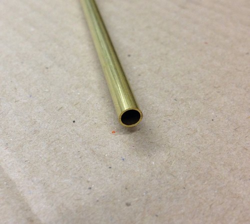 3mm brass tubing 12 - 3mm, 12"