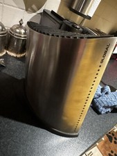 Global Large Knife Block For 15 Knives And Sharpener And Scissors 