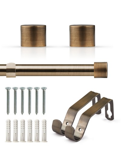Extendable curtain poles with - curtain,