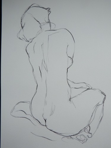 Drawing after gustav klimt - after,