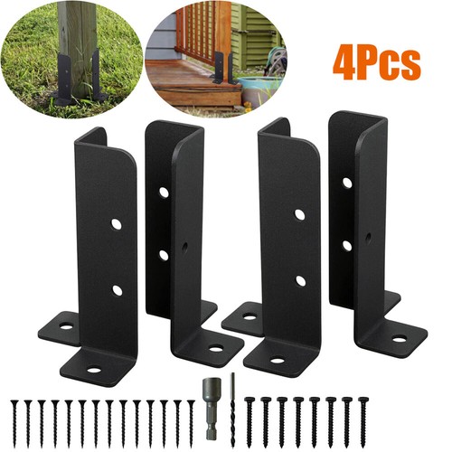 Adjustable deck post anchor - 4x,