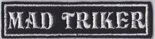 MAD TRIKER PATCH BADGE BIKER CRUISER PATCHES SEW ON #0046