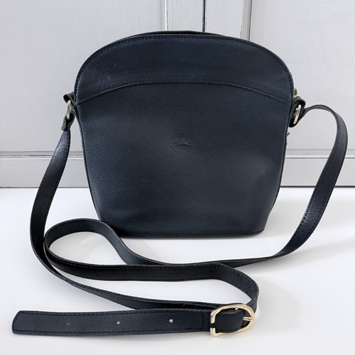 Longchamp vintage navy leather - navy,