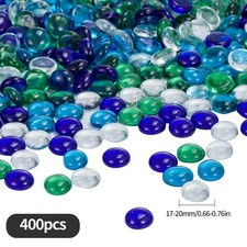 400PCS Decorative Glass Pebbles Glass Beads for Craft, Home Décor, Vase Filler