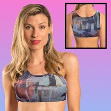 KINIKI TAN THROUGH CROP TOP