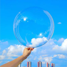 6 Pcs Large Clear Balloons 18
