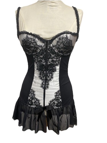 Vintage satin lace - satin, burlesque
