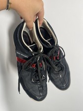 Adidas Yohji Yamamoto Y-3 Trainers Sneaker Men's Size UK 8 Black Leather Lace Up