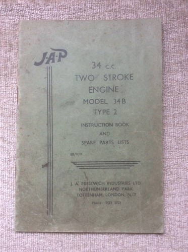 Jap model 34b 34cc stroke - t2, 2-stroke