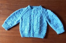 Hand Knitted New Baby Cardigan New Born To 3 Months