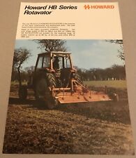 HOWARD Rotavator HB Series Original 1977 Vintage Glossy Sales Brochure