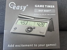 DGT Easy + Digital Chess Clock / Game Timer Bonus & Delay Included | easy+(gr3)