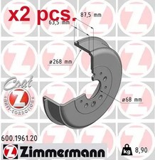 X2 PCS REAR BRAKE DRUM SET X2