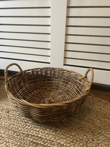 Vintage wicker log - vintage, basket
