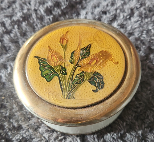 Small round porcelain - round, trinket