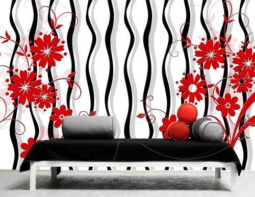 Red flower self adhesive - self,