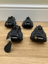 Thule 757 Rapid Railing System Footpack Set of 4, Great Condition, One Key