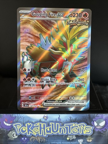 Pokemon card gouging fire - gouging, ex