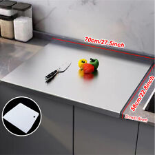Stainless Steel Cutting Chopping Board Dough Board Meat Bread Kitchen Worktop