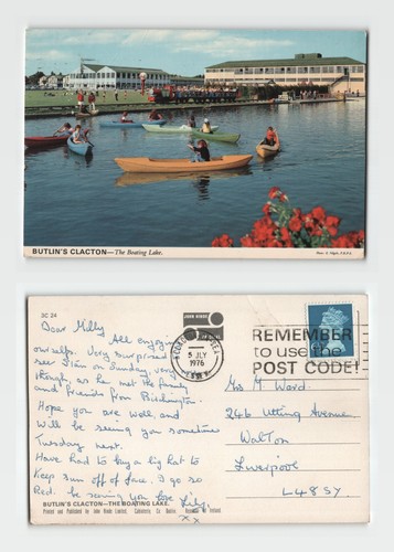 Postcard butlin s clacton - -, butlin's