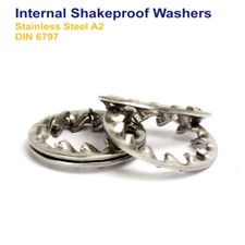 INTERNAL SHAKEPROOF WASHERS STAINLESS STEEL M2.5 M3 M4 M5 M6 M8 M10 M12 M16 M20
