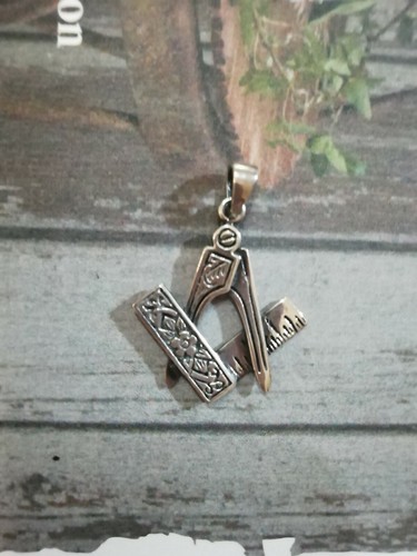 Masonic unisex silver pendant - unisex,