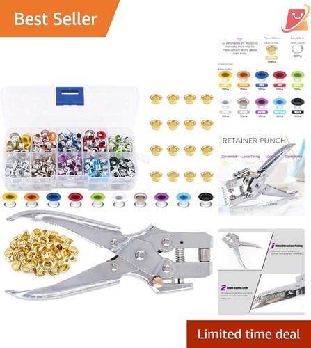 300pcs metal grommets kit - metal, with