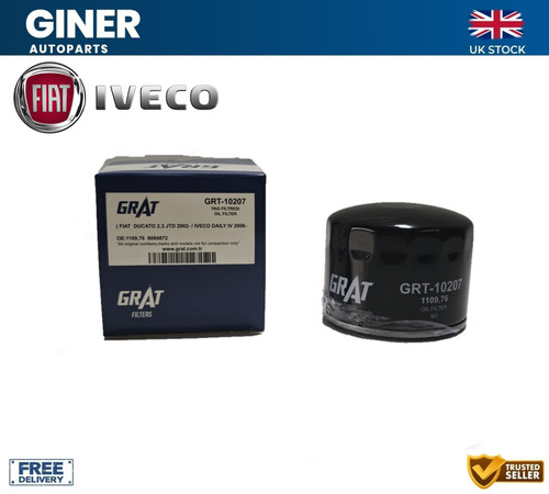 Grat oil filter - oil, fiat